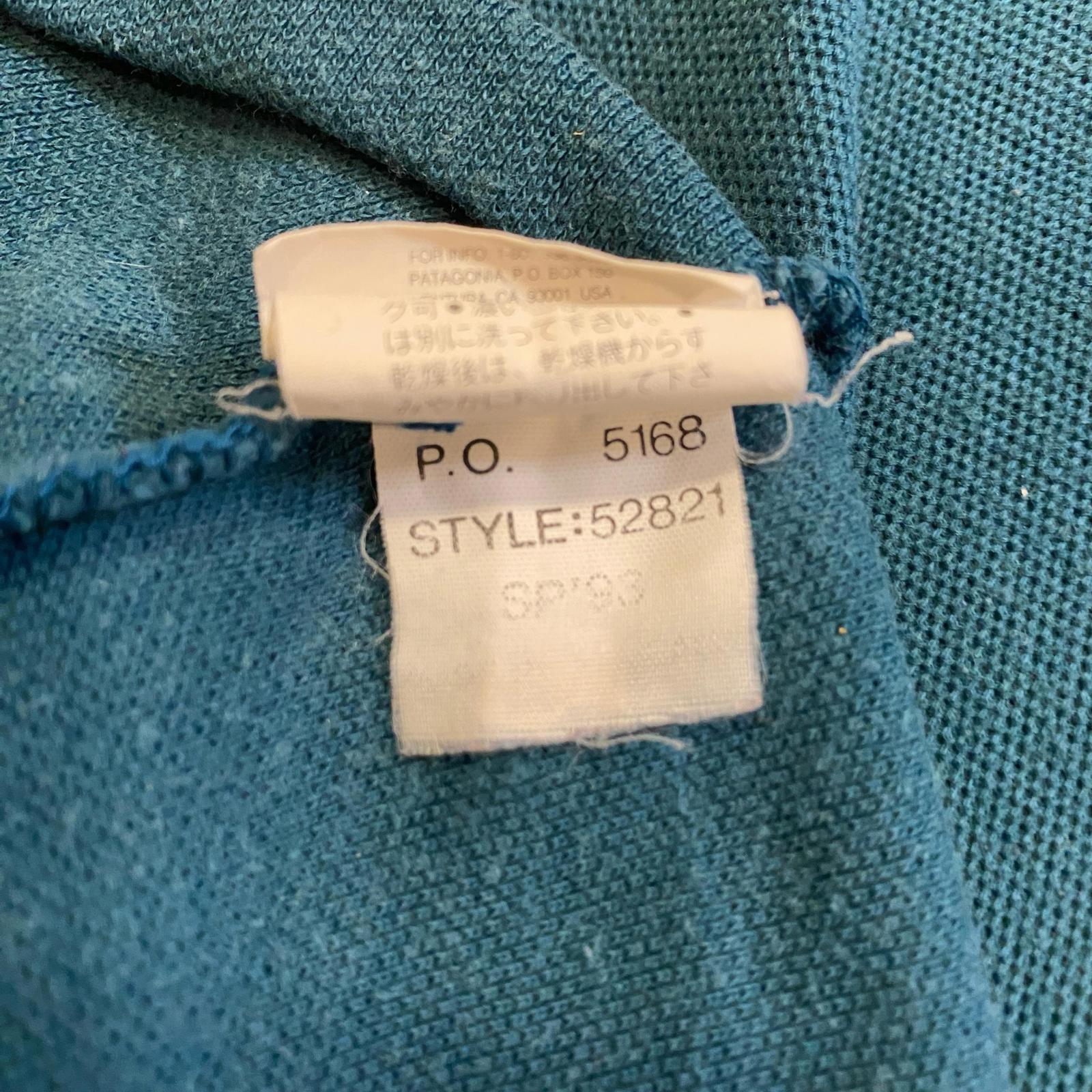 Vintage Patagonia Polo Shirt 1990's Teal Size L