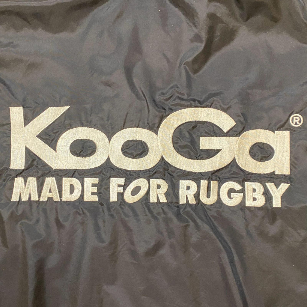 KooGa Rugby Y2K Mesh Lined Hooded Windbreaker Black XL