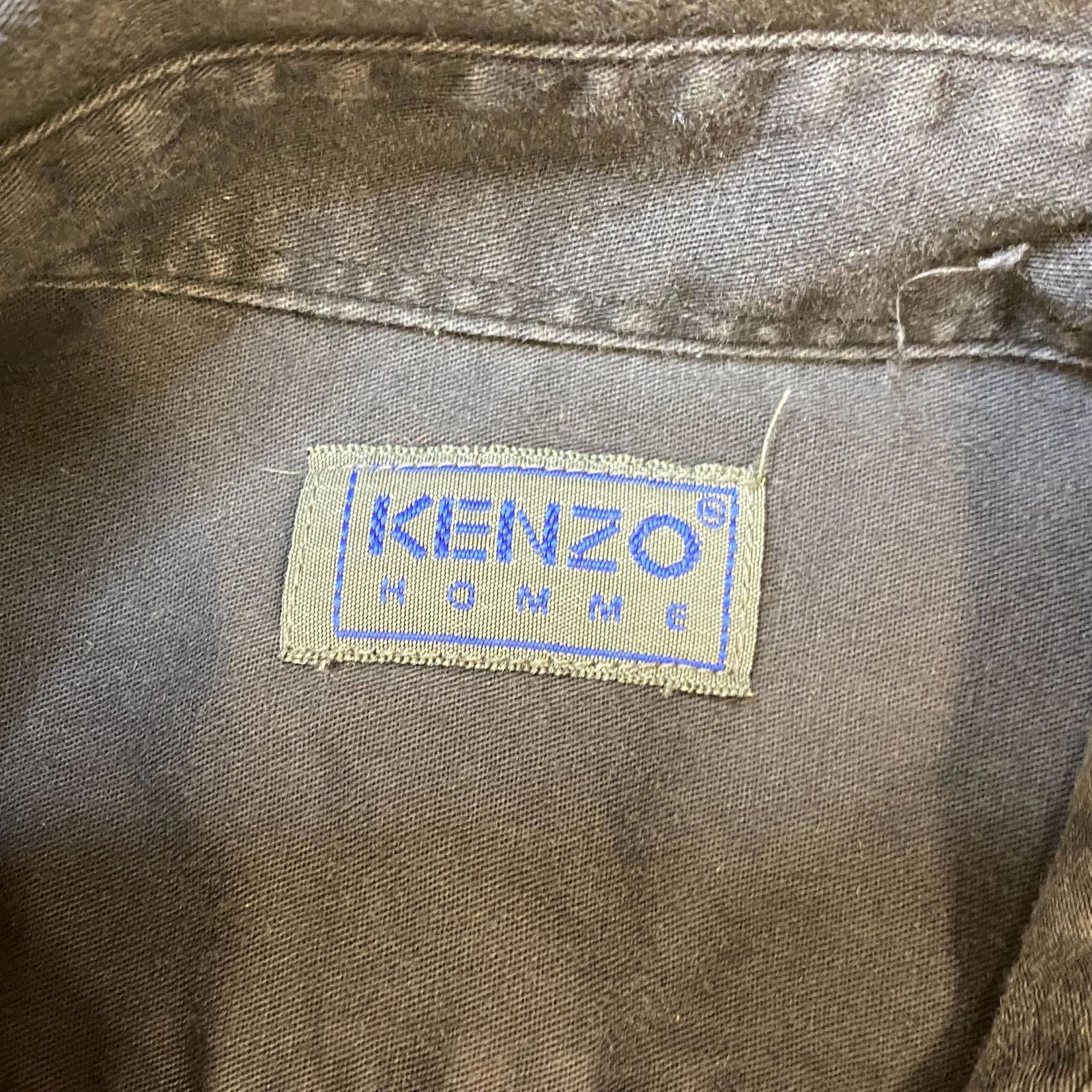Vintage Kenzo Homme Button Up Grey L