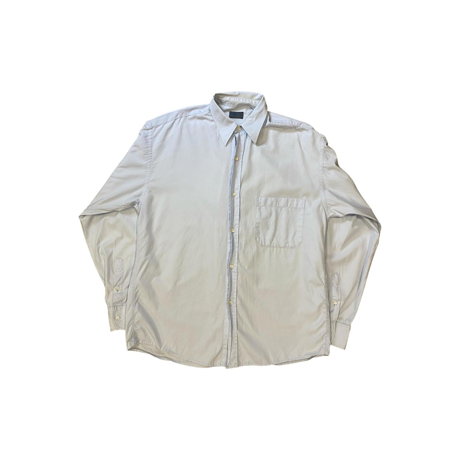 Vintage Kenzo Paris Cotton Button Up Light Blue M