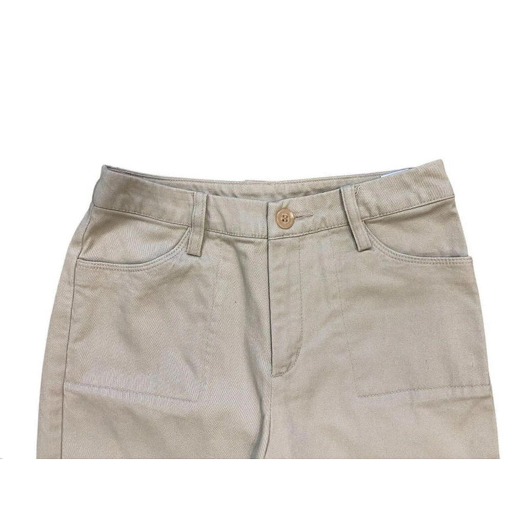 Japanese Vintage Flared Cargo Khaki Pant Beige 4