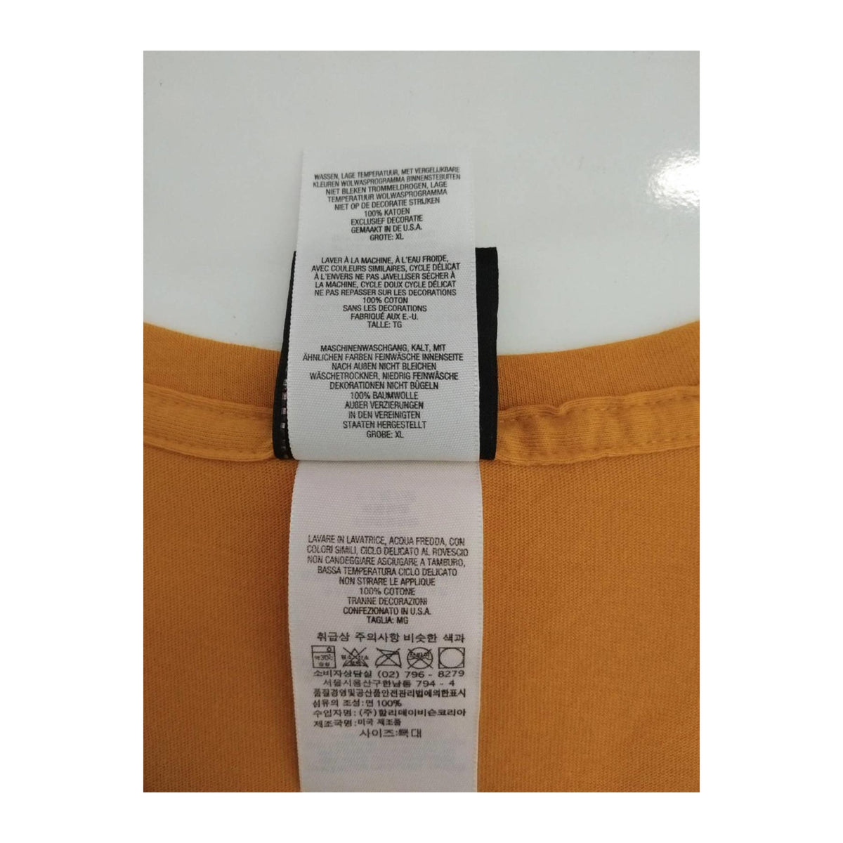 Harley Davidson Women's Short Sleeve V Neck T Shirt Yellow XL