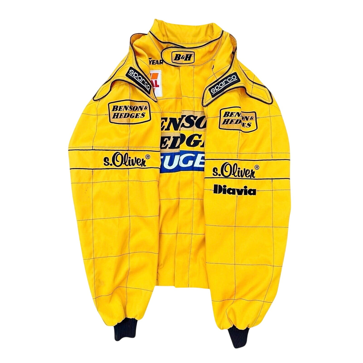 Vintage Sparco Jordan F1 Benson & Hedges Peugeot Racing Jacket Italy Size XXL