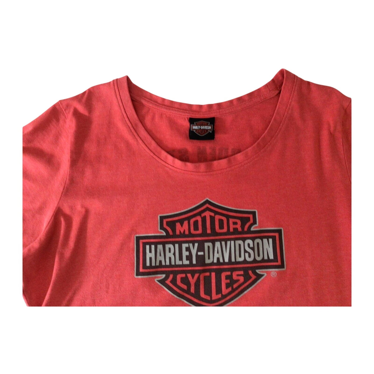 Harley Davidson Women's Short Sleeve T Shirt Red 3XL