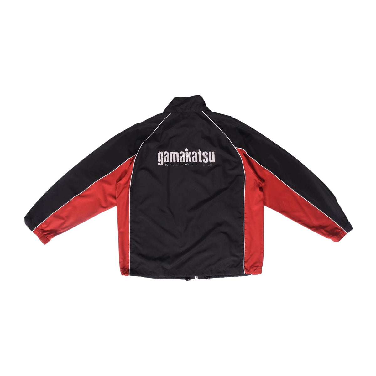 Gamakatsu Japan Vintage 90s Colorblock Zip Up Windbreaker Red M
