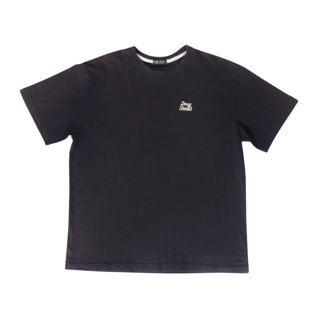 Drug Stores Japan Y2K Vintage Short Sleeve Graphic T Shirt Black L