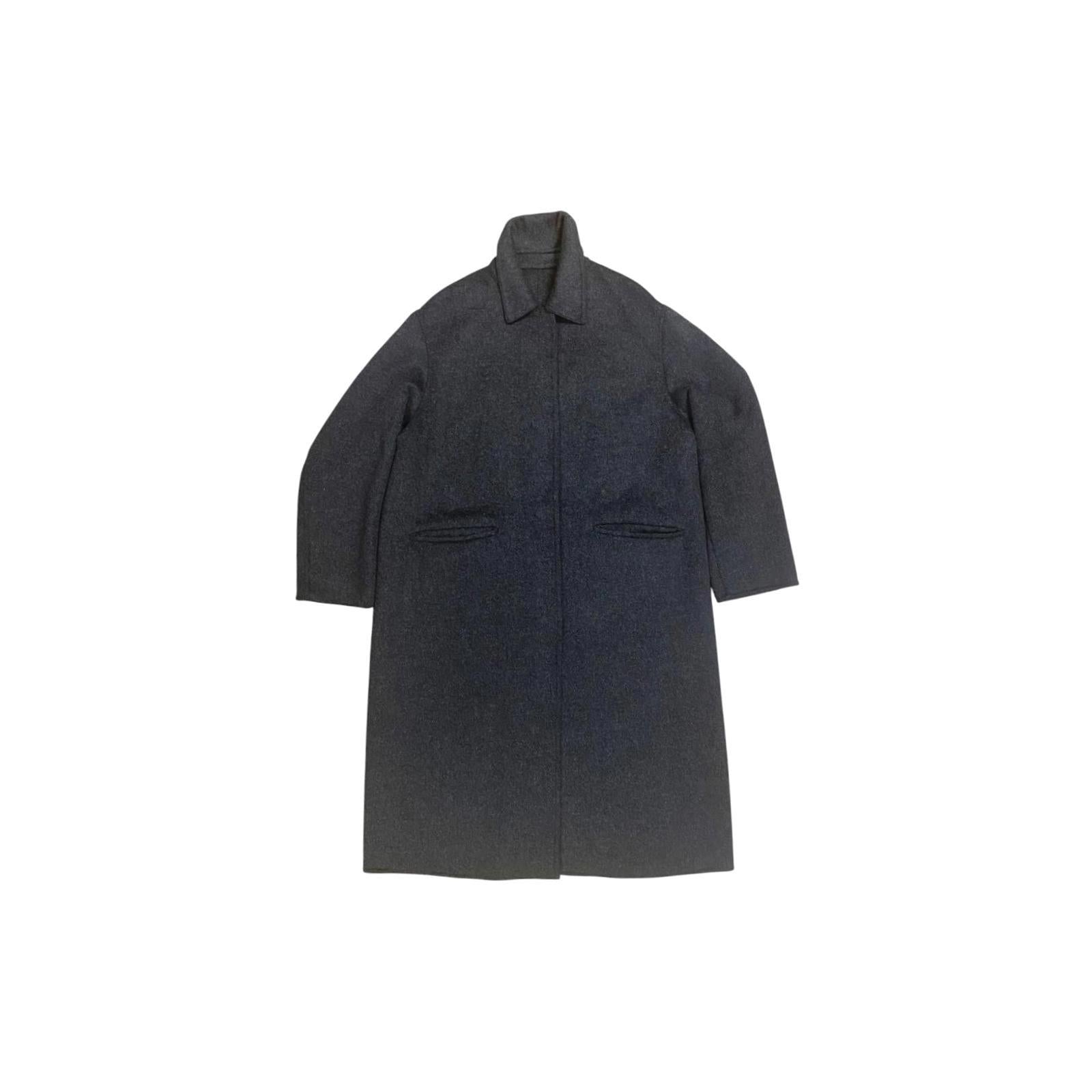 JW Anderson X Uniqlo Women's Wool Blend Coat Grey L