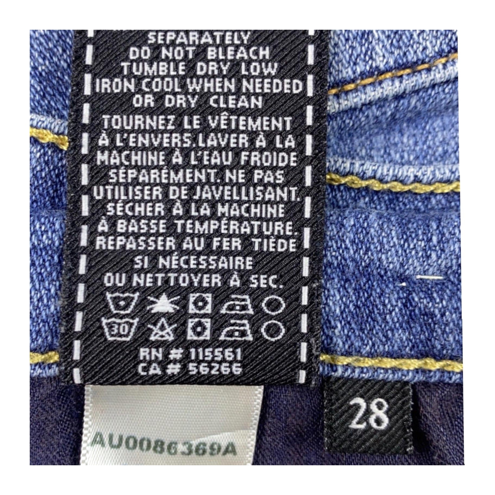 7 For All Mankind Y2K Women's Low Rise Straight Leg Denim Jean 6
