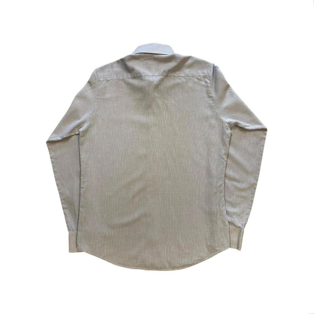 Jean Pierre Vintage 1970s Made in England Men's Long Sleeve Button Up Shirt Grey M