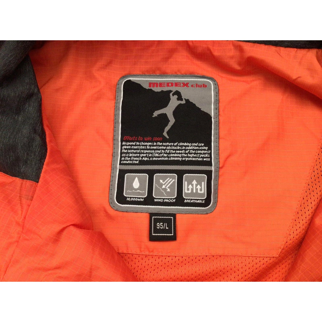 Medex Club Japan Vintage Y2K Extreme Sports Windbreaker Orange L