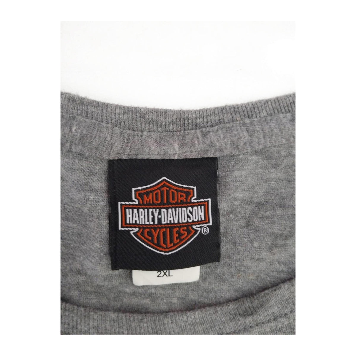 Harley Davidson Women's Bedazzled Eagle Graphic Short Sleeve T Shirt Grey 2XL