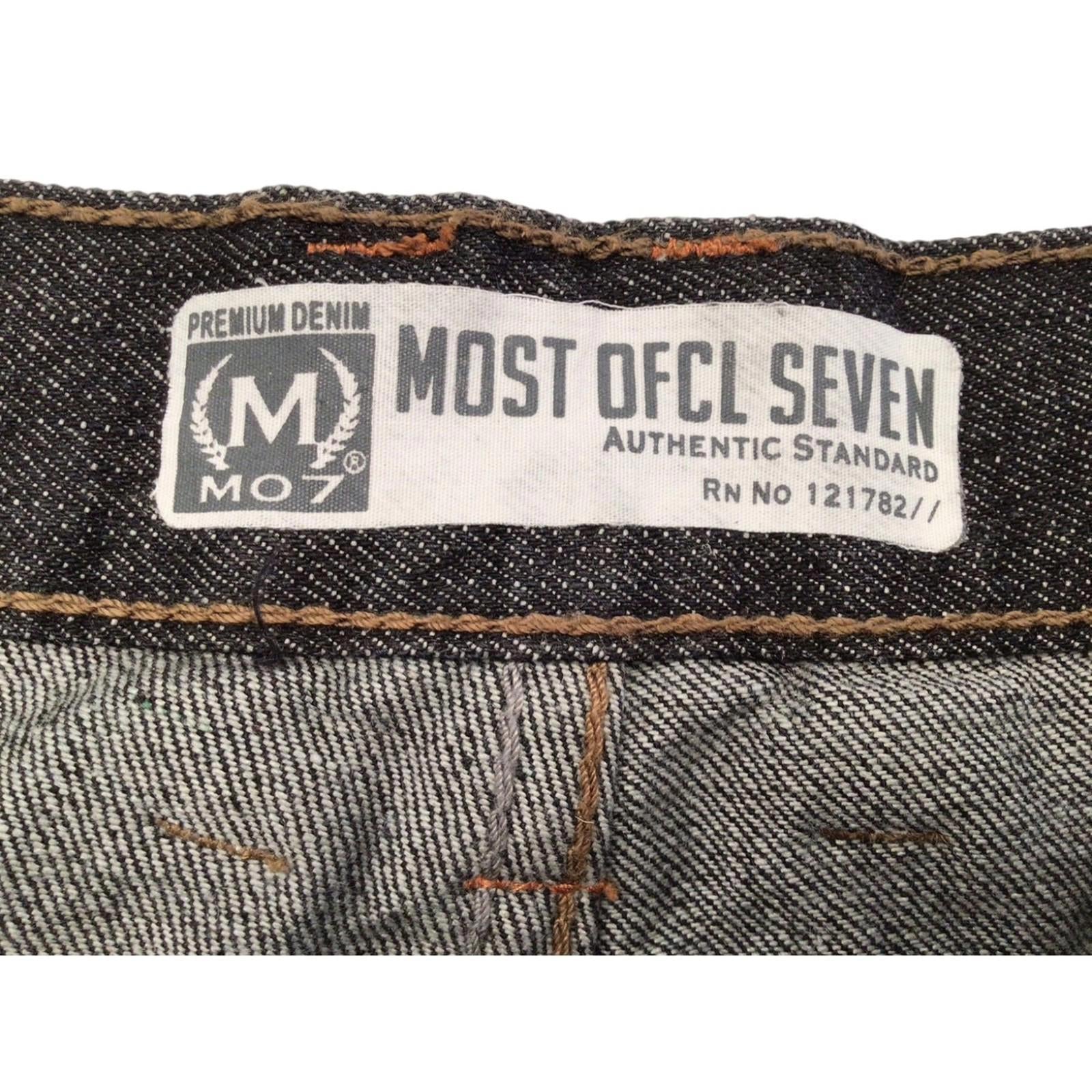Most OFCL Y2K Men's Straight Leg Denim Jeans Grey W36 L32
