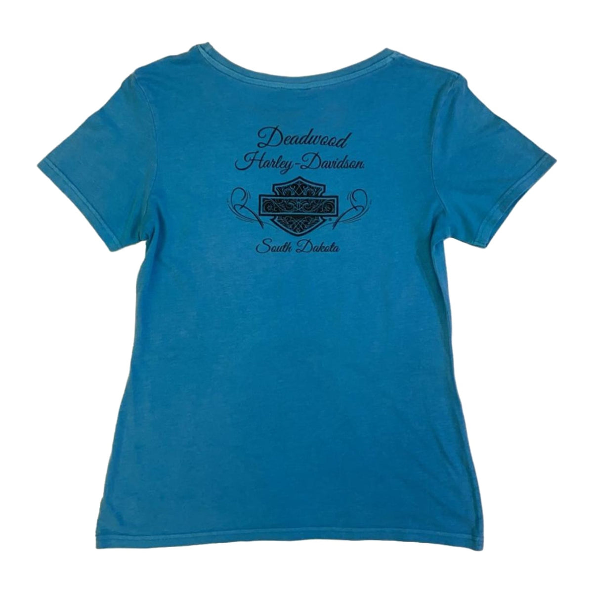 Harley Davidson American Legend Short Sleeve Women's T Shirt Blue L