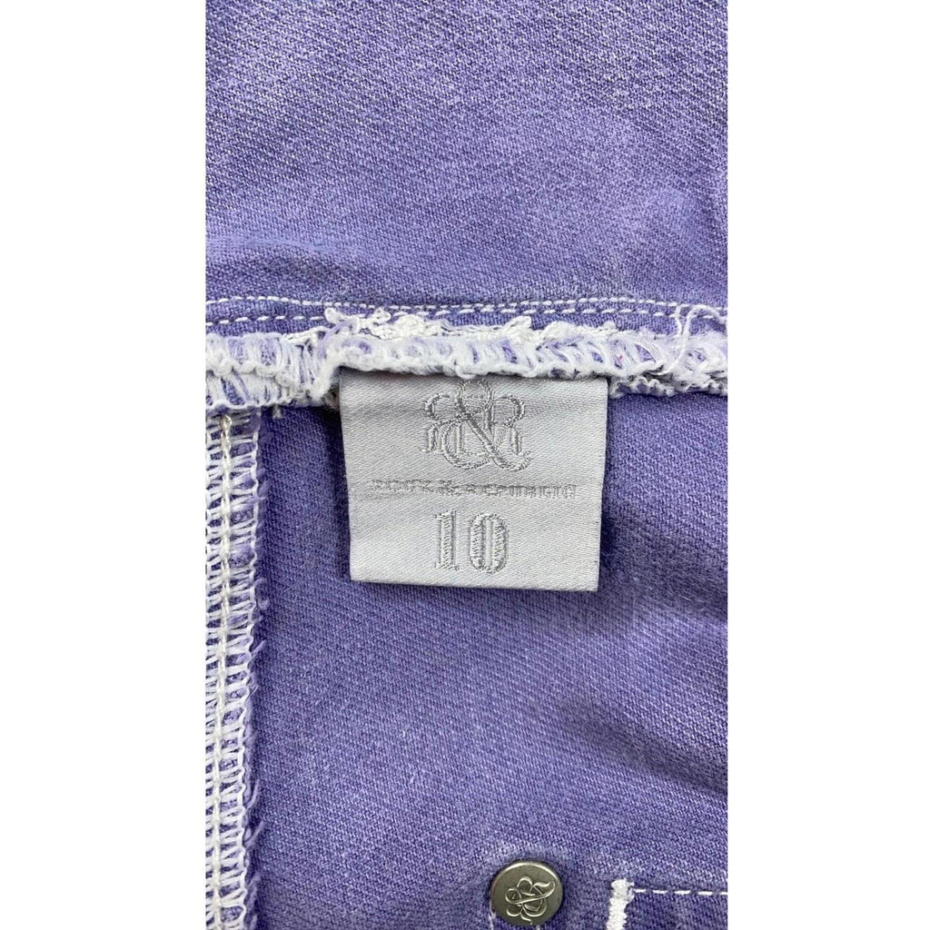 Rock & Republic Women's Edie Micro Flare Denim Lavender Y2K Vintage UK10