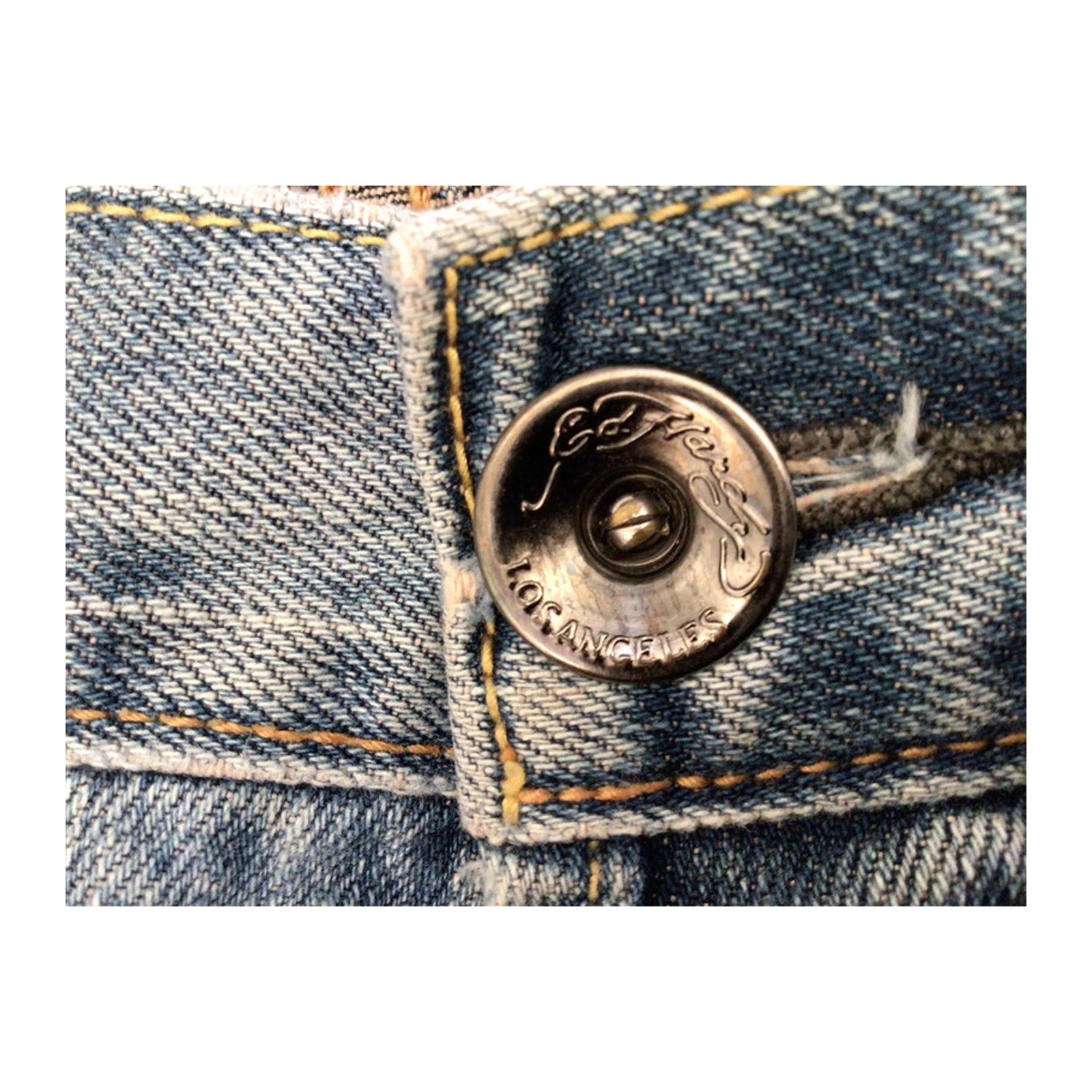 Ed Hardy Hip Hop Baggy Y2K Denim Jeans W32 L32