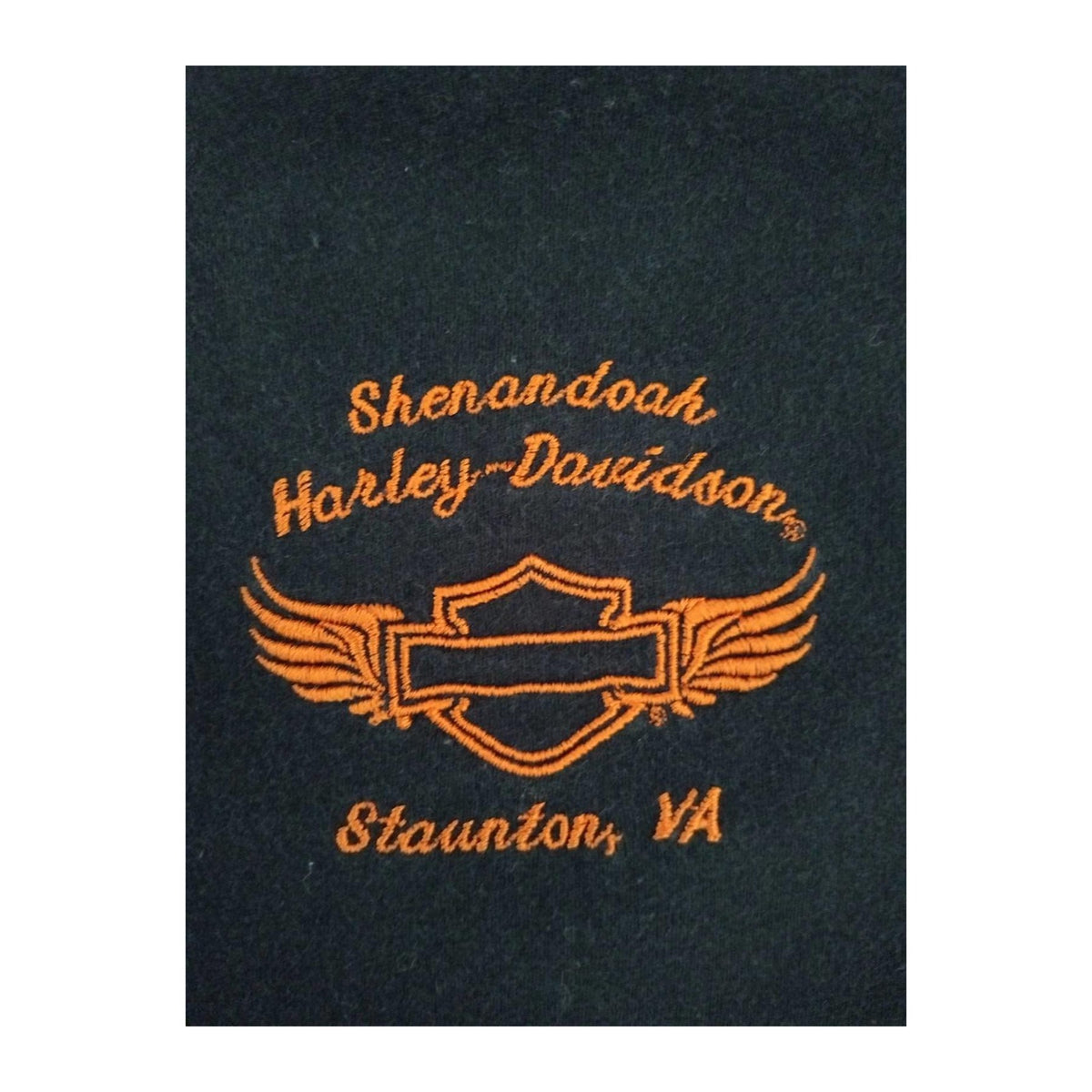 Harley Davidson Women's Embroidered Logo Patch Short Sleeve T Shirt Black XL