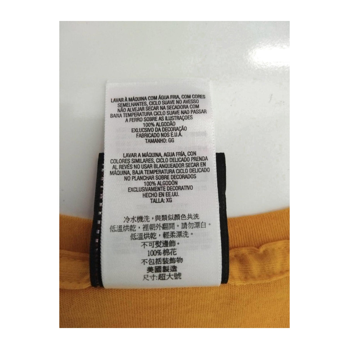 Harley Davidson Women's Short Sleeve V Neck T Shirt Yellow XL