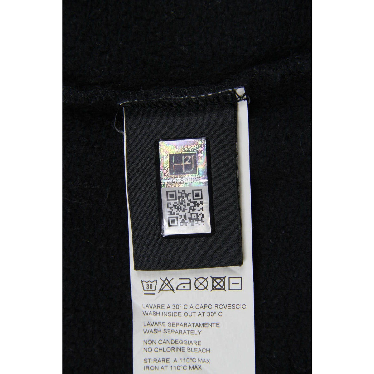 Hydrogen Rhinestone Crewneck Sweatshirt Black XS