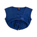 Harley Davidson Women's Sleeveless Henley T Shirt Blue XL