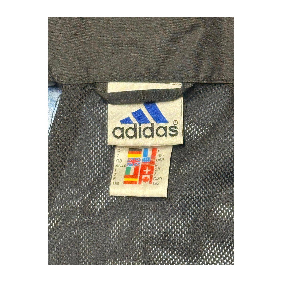 Adidas 1996 Flag Training Windbreaker Black L