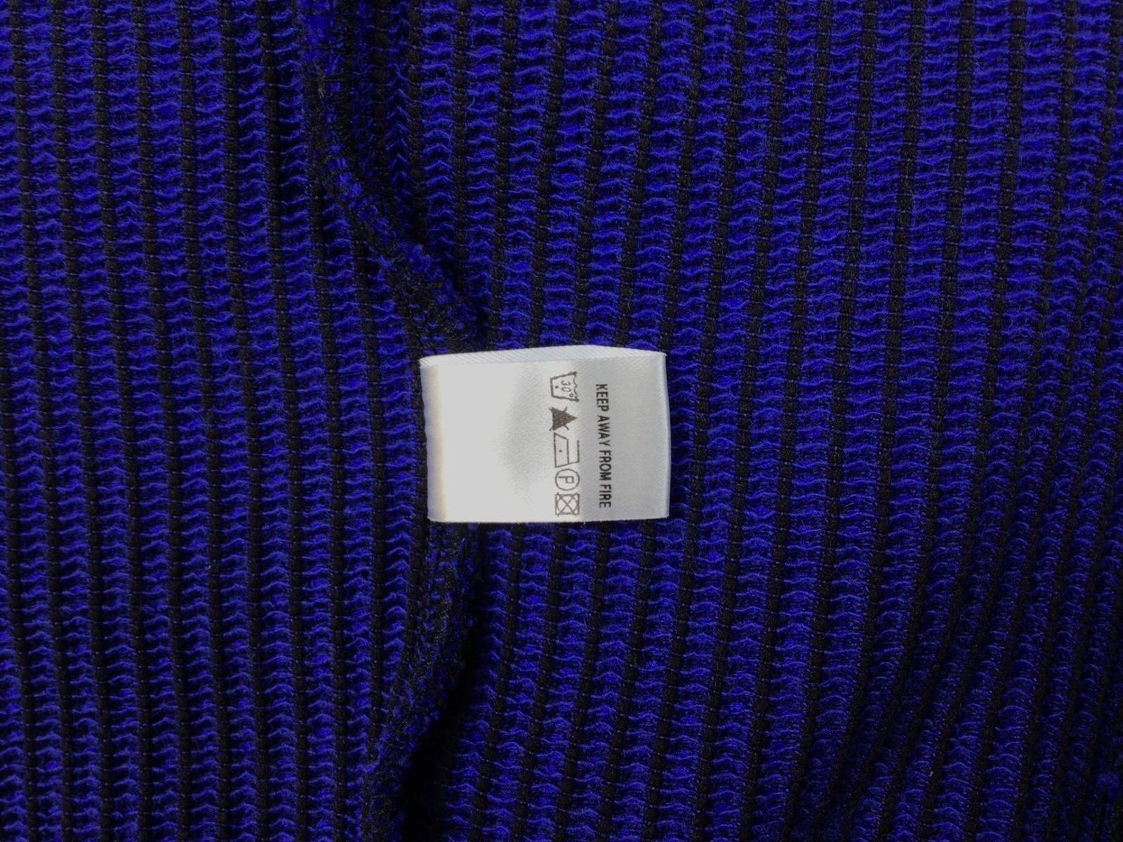 Nasir Mazhar A/W 2016 Men's Two Tone Multi Zip Sweater Blue Size L