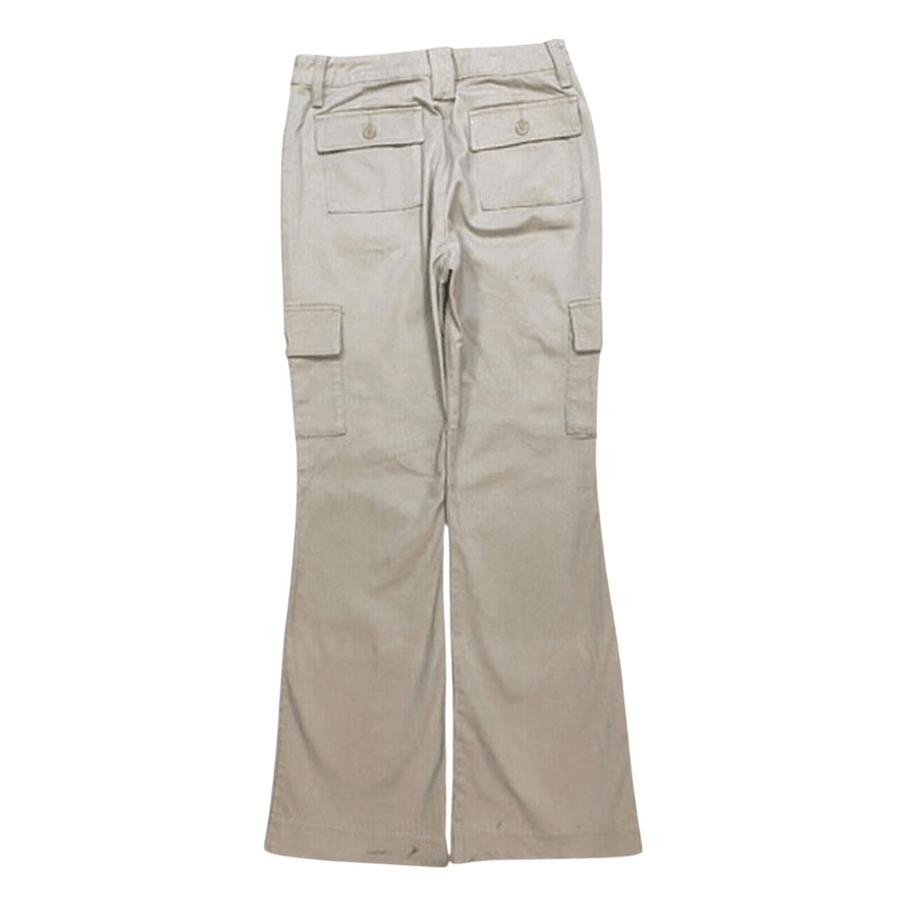 Japanese Vintage Flared Cargo Khaki Pant Beige 4