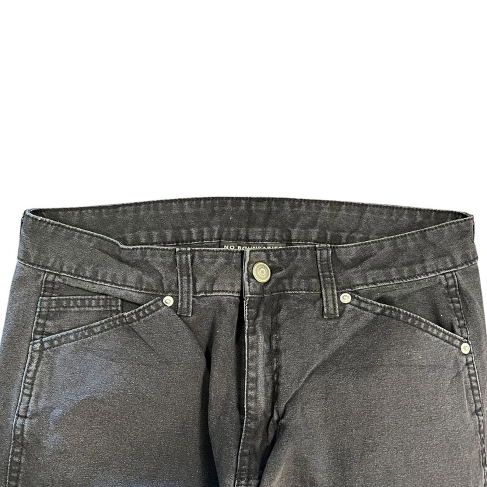 No Boundaries Women's Skater Cargo Denim Jean 10
