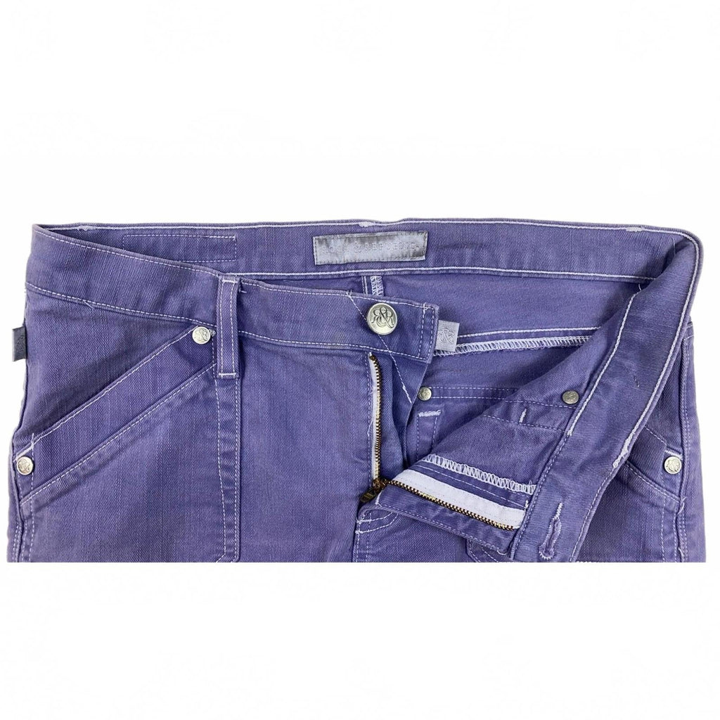 Rock & Republic Women's Edie Micro Flare Denim Lavender Y2K Vintage UK10