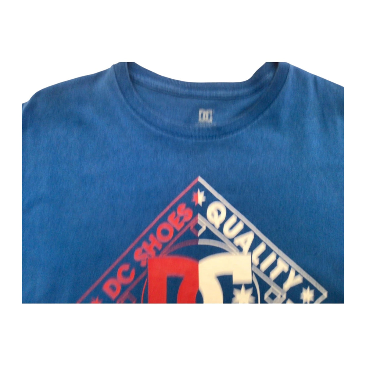 DC Skateboards Y2K 00s Graphic Logo Short Sleeve T Shirt Blue L
