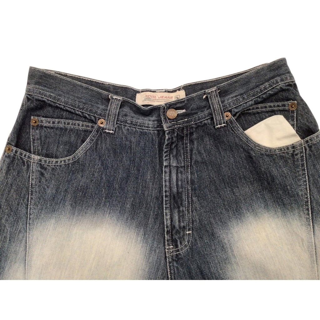 Tool Jeans Y2K Faded Wide Leg Denim Jean W36 L34
