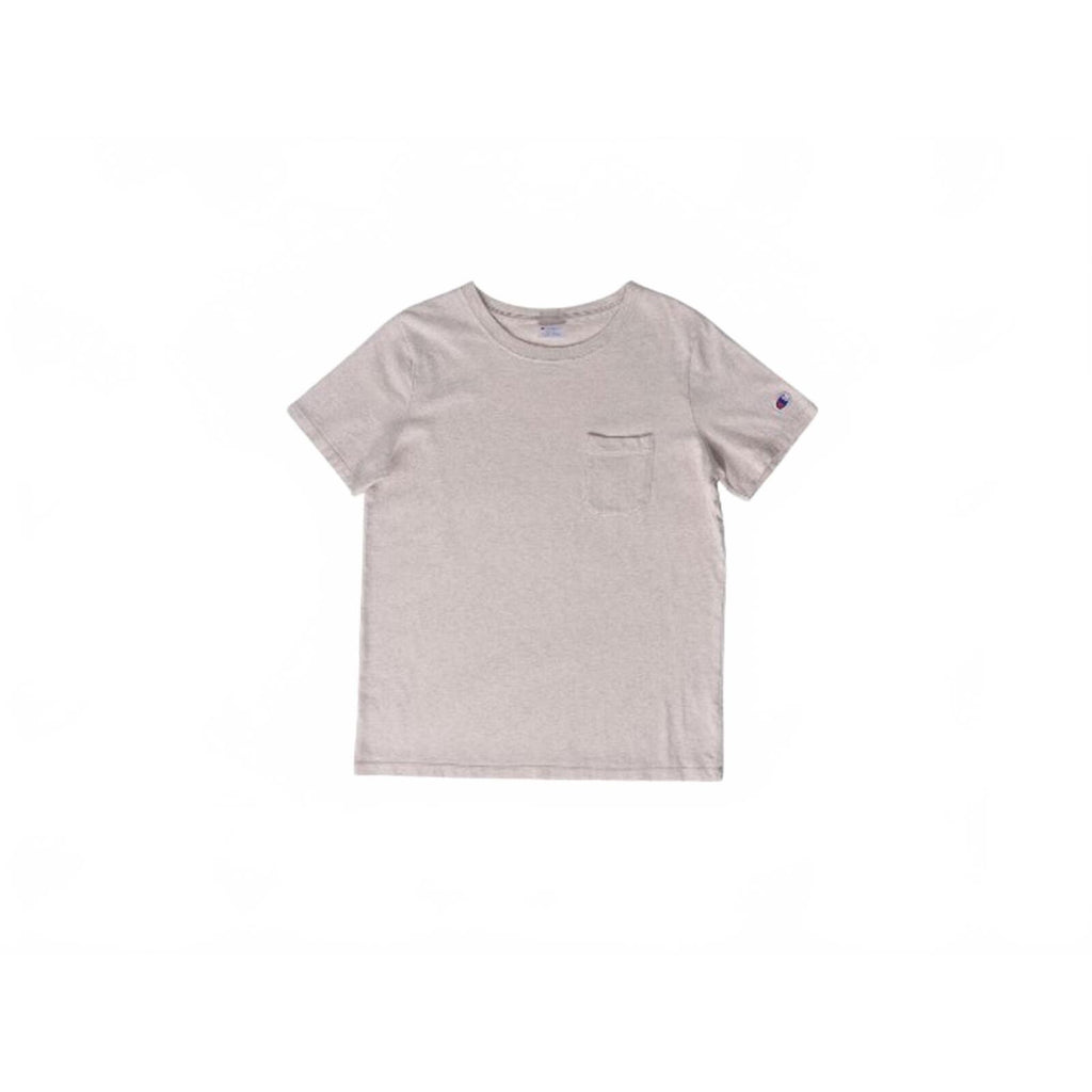 Vintage Champion 90s Front Pocket Grey Short Sleeve T Shirt Grey L