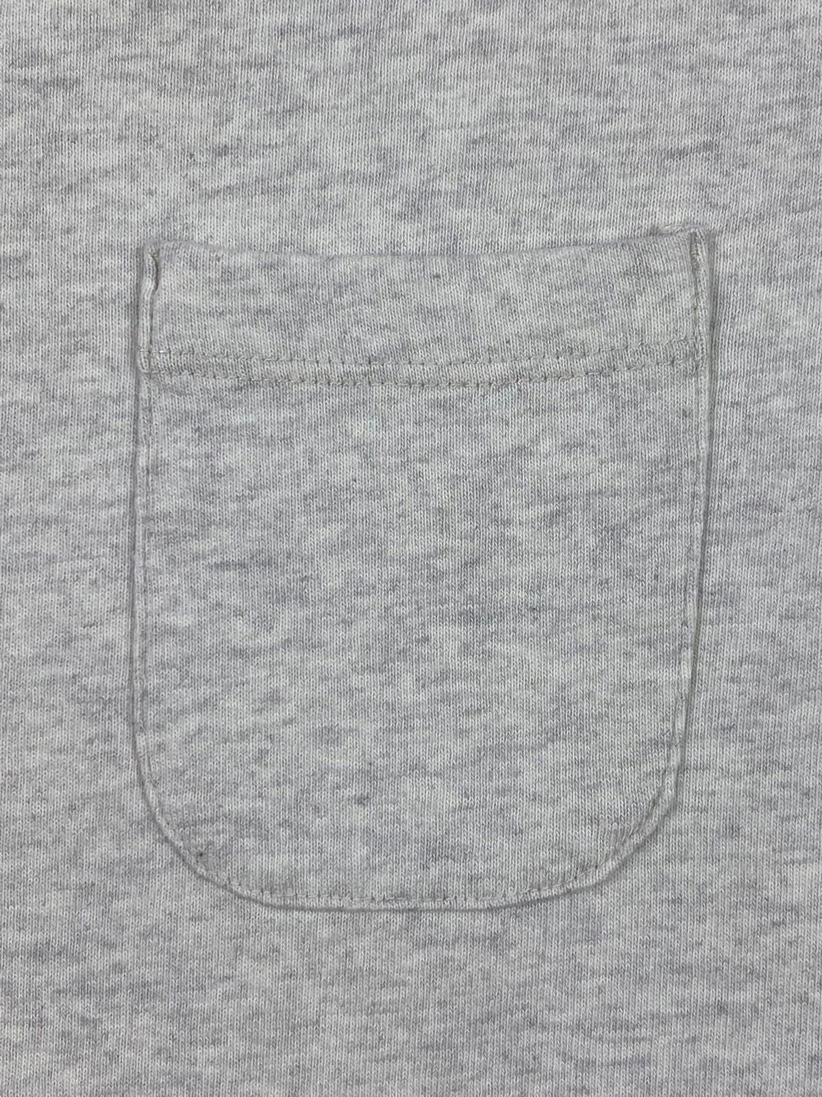 Vintage Champion 90s Front Pocket Grey Short Sleeve T Shirt Grey L