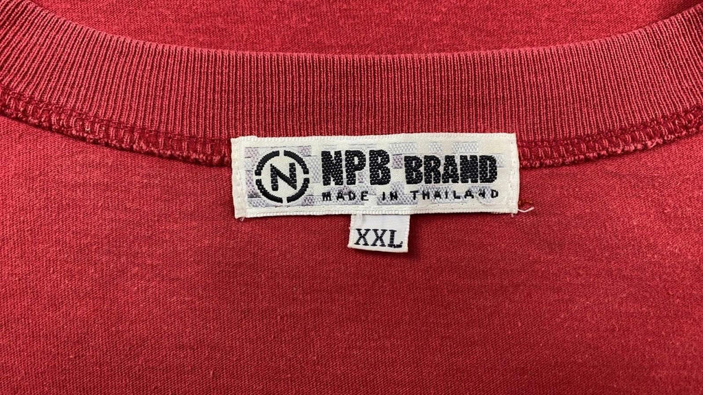 Thai Vintage NPB Short Sleeve Pocket T Shirt Red XXL