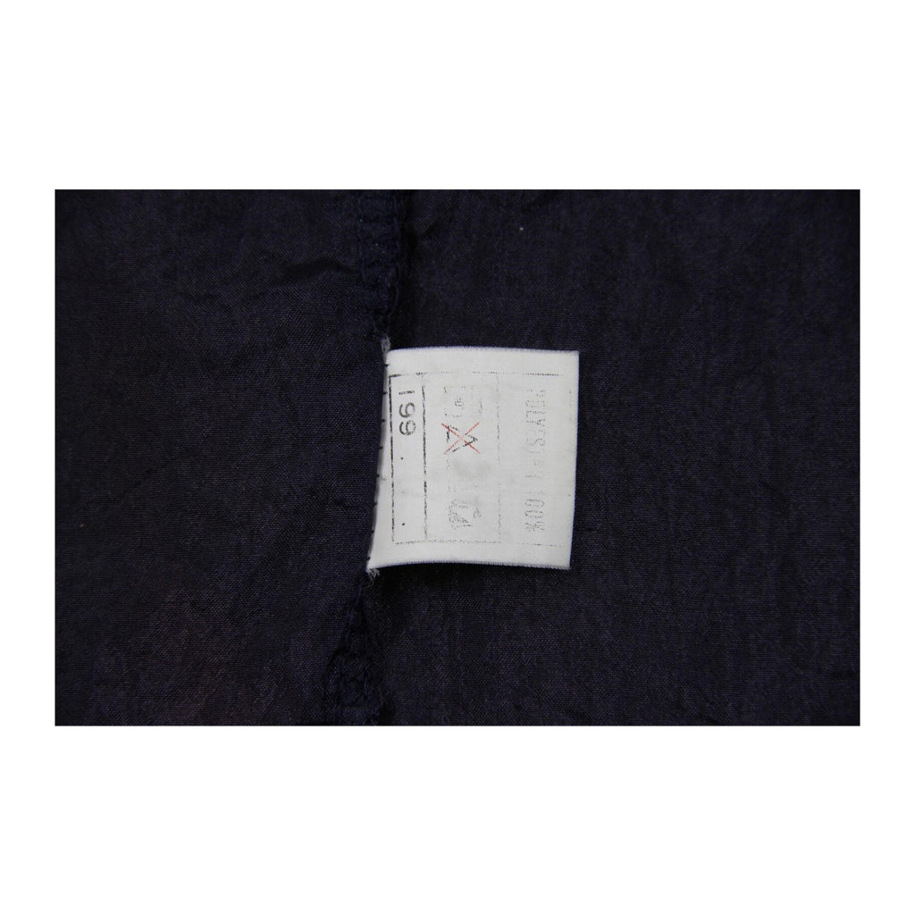 Vintage japan y2k Baggy Fit Full Zip Hooded Ombre Windbreaker Navy Brown L