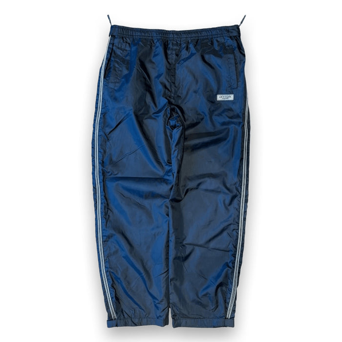 Leyton House Vintage Y2K Korea Fleece Lined Full Zip Track Pants Navy L