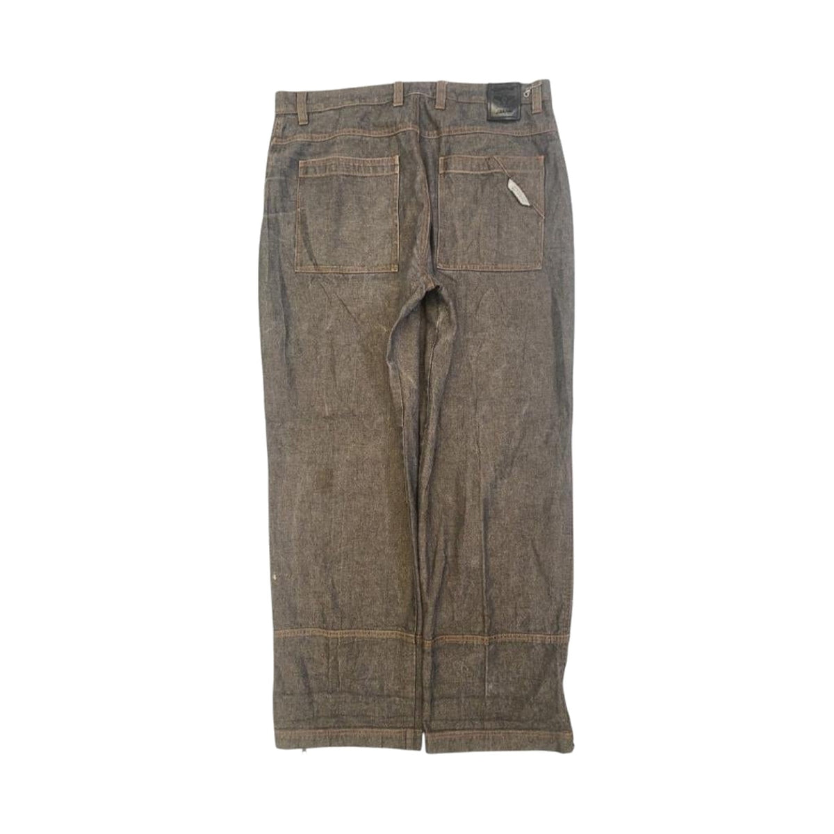 CYGAS Straight Jeans Metallic Cotton Blend Grey Mens W38 L34