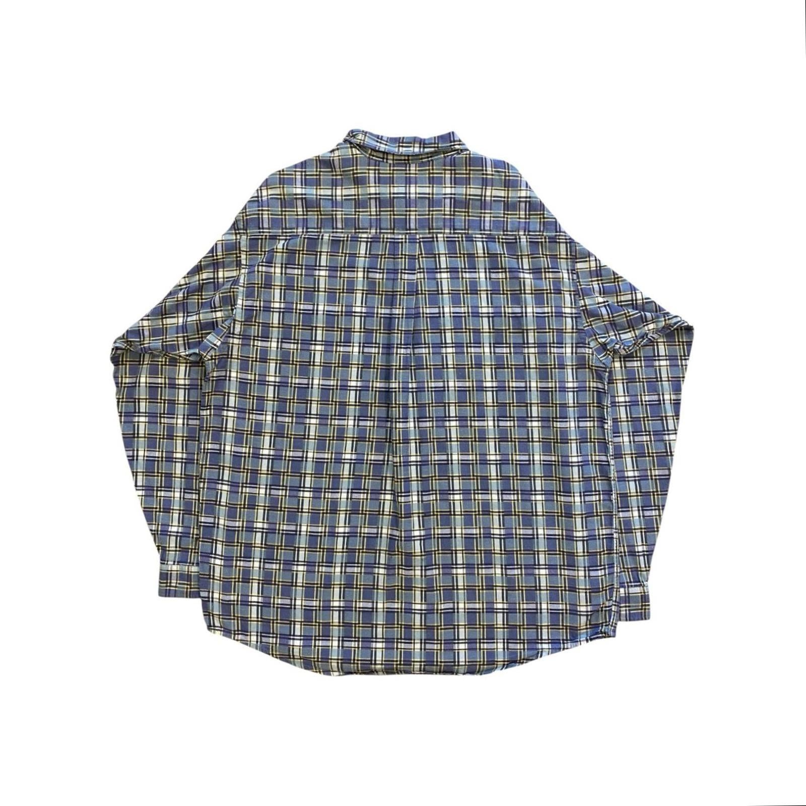 Patagonia Vintage Plaid Shirt loose Fit 1990's Purple Grey Mens L