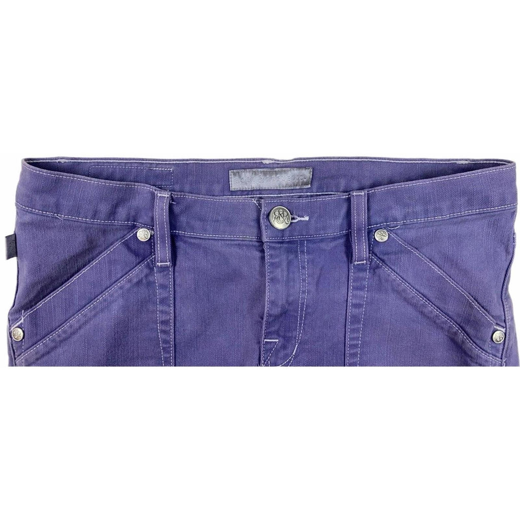 Rock & Republic Women's Edie Micro Flare Denim Lavender Y2K Vintage UK10