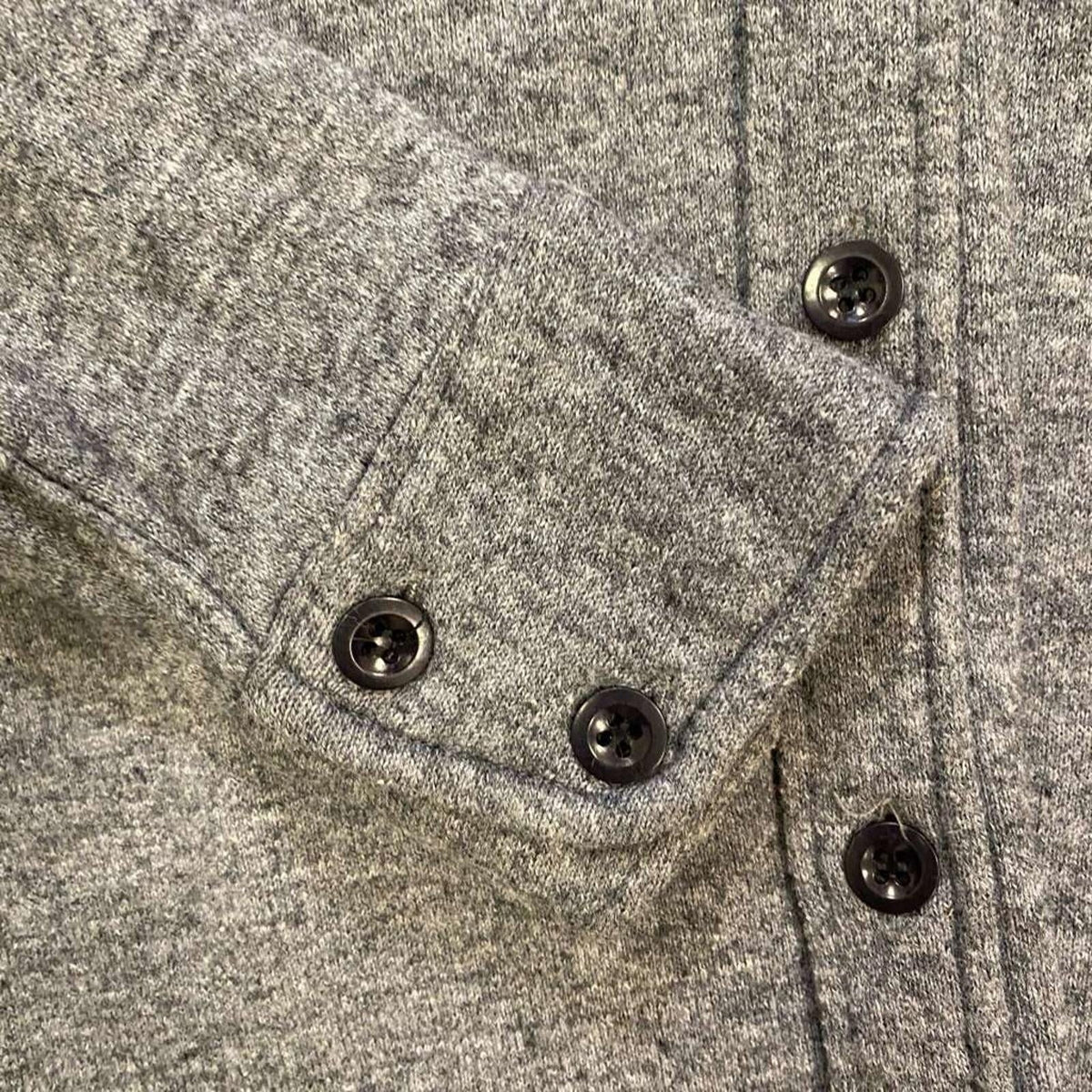 Sabre Vintage Button Up Long Sleeve Shirt Grey M