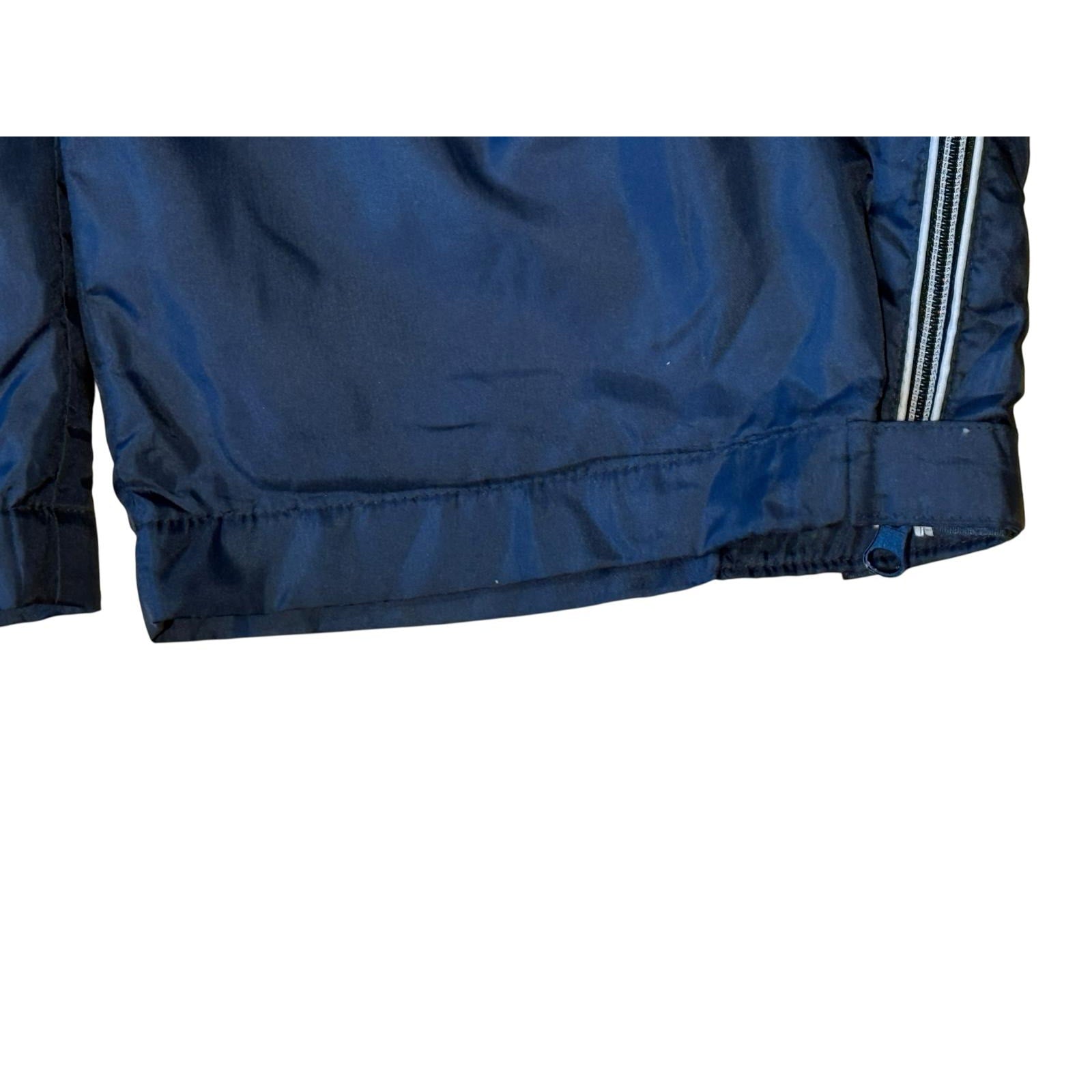 Leyton House Vintage Y2K Korea Fleece Lined Full Zip Track Pants Navy L