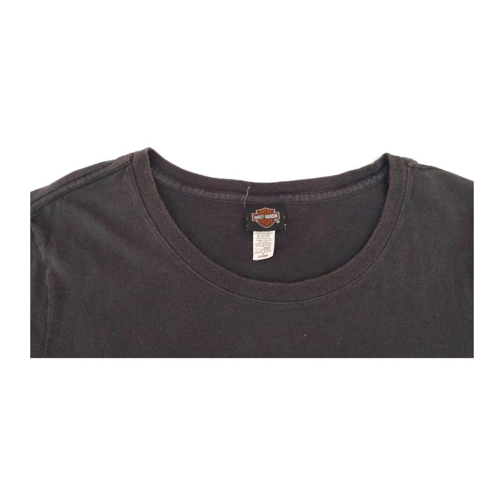 Harley Davidson Women's Genuine Graphic Short Sleeve T Shirt Black 3XL