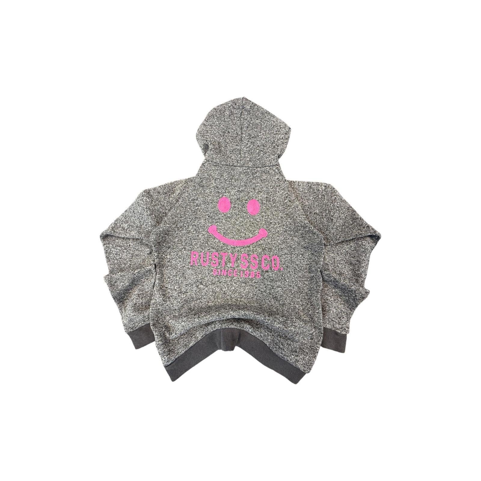 Rusty Surf Women's Y2K Embroidered Hoodie Grey M