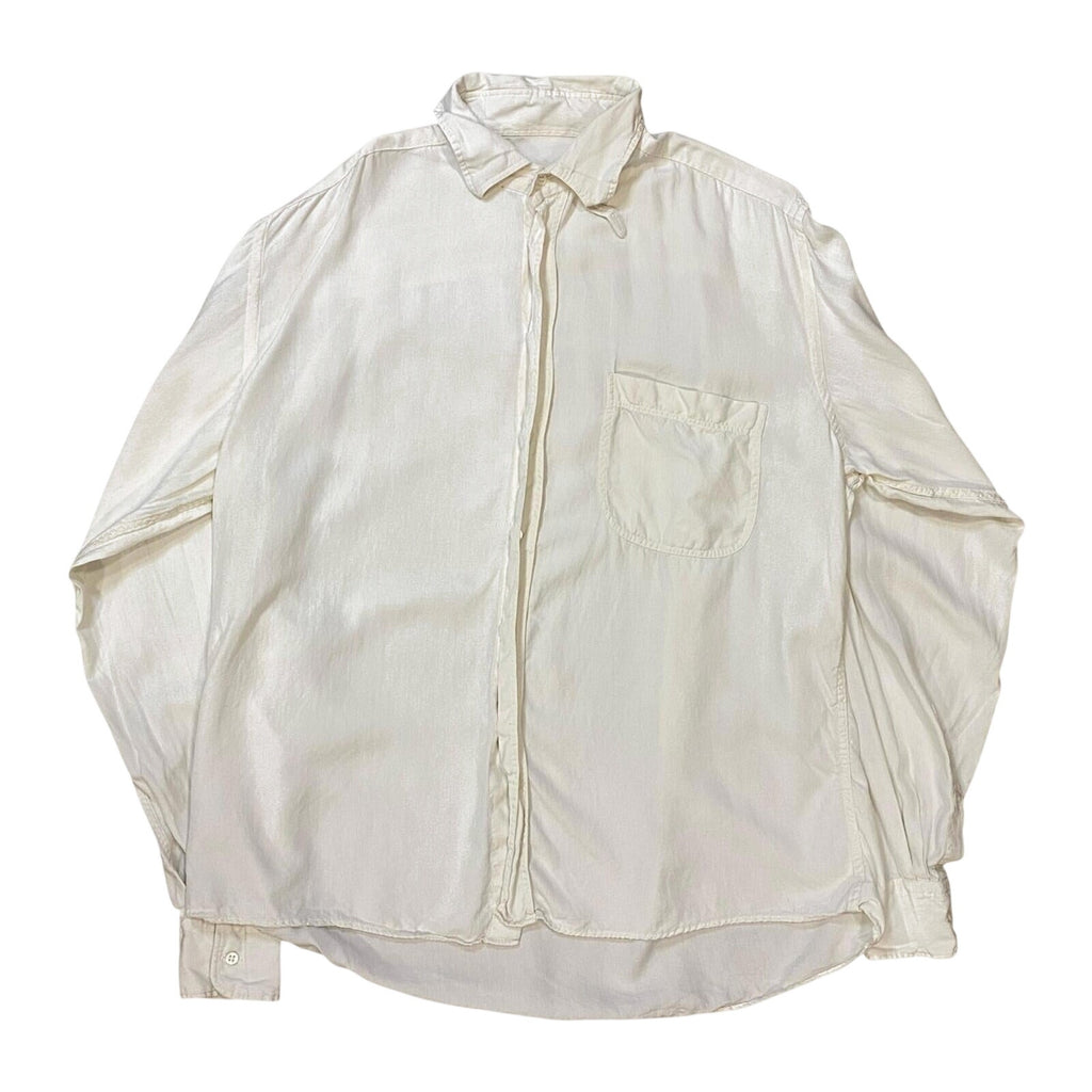 Bagutta Made in Italy Vintage Button Up Shirt Cream L
