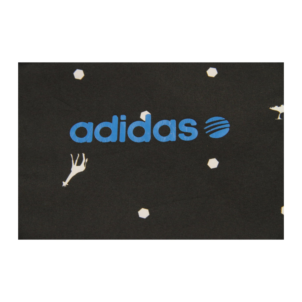 Vintage Adidas NEO Japan Mesh Lined Polka Dot Hooded Windbreaker Black M