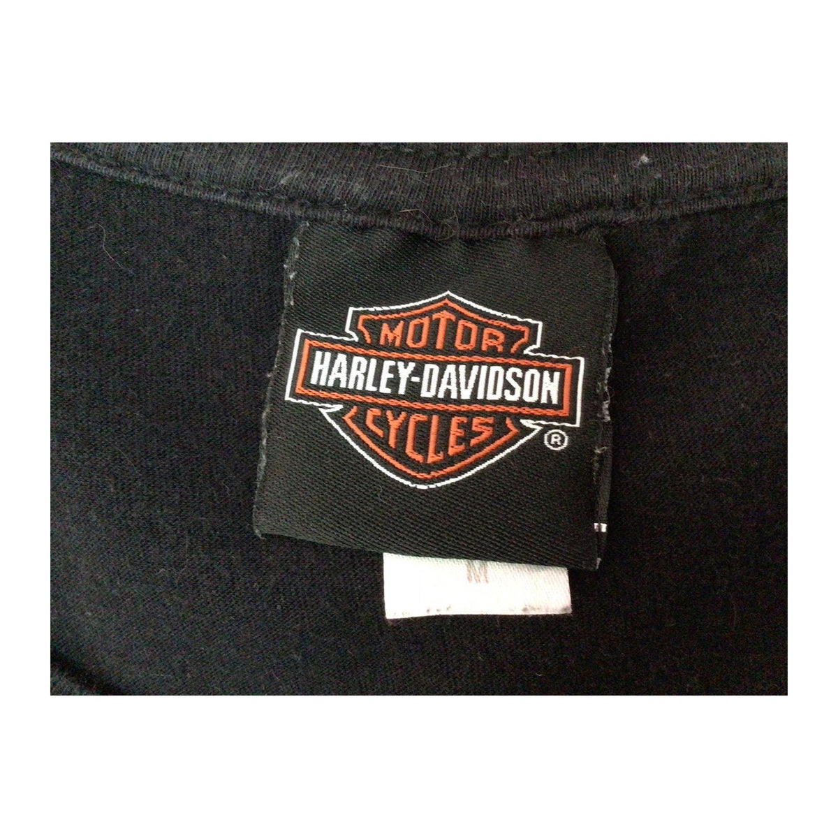 Vintage Harley Davidson Women's Skull Logo Mother Road T Shirt Black M