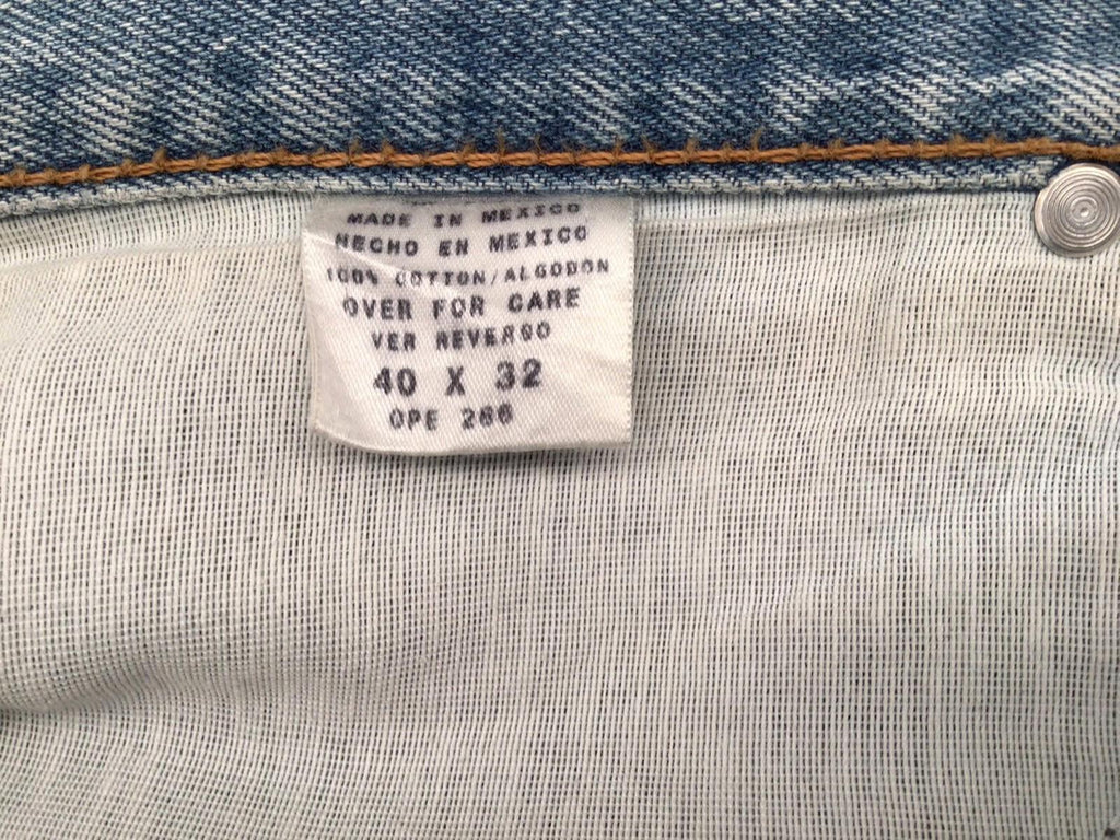 Members Mark Men's Relaxed Fit Denim Jeans Blue W40 L32