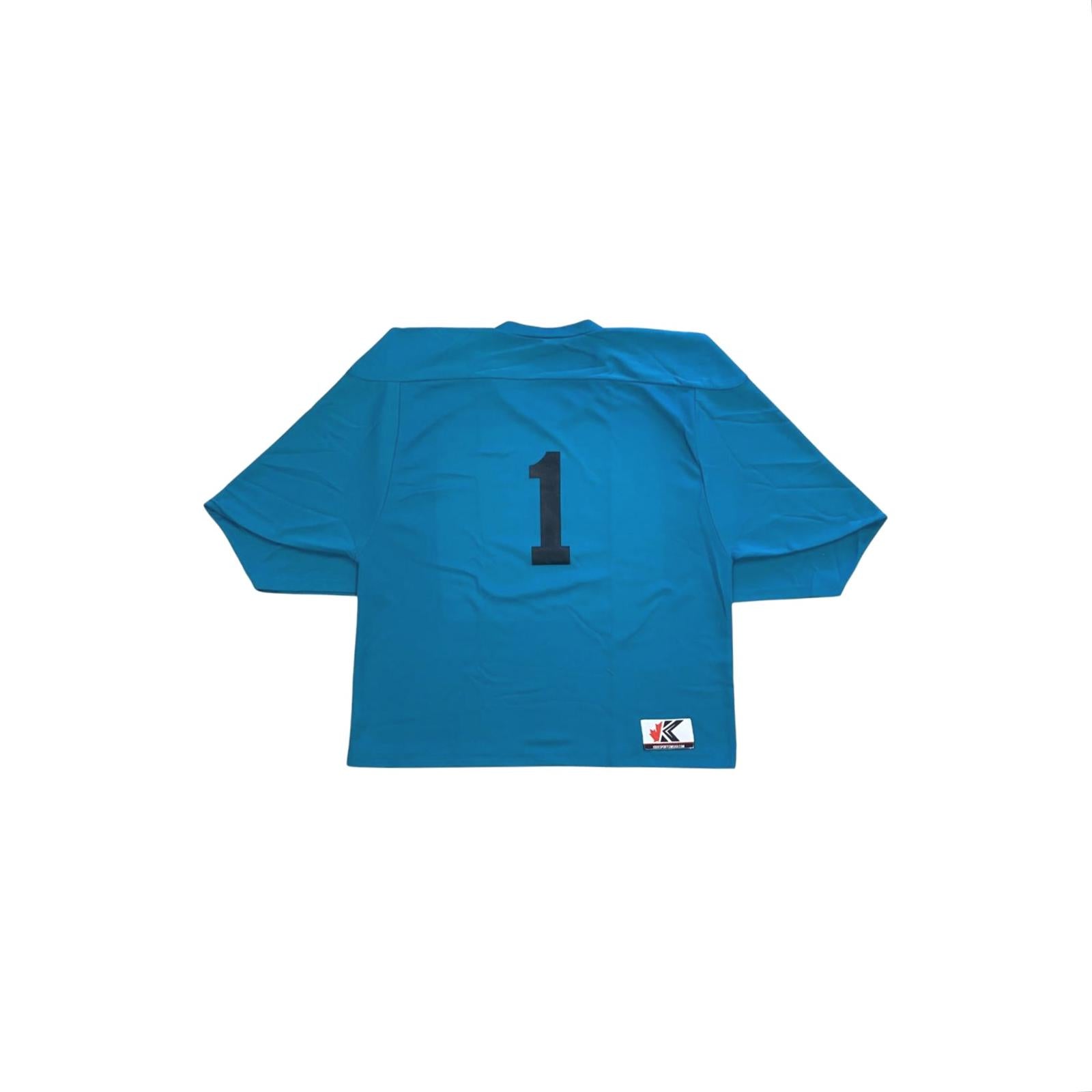 Mudbugs Hockey V-Neck Jersey Teal Unisex L