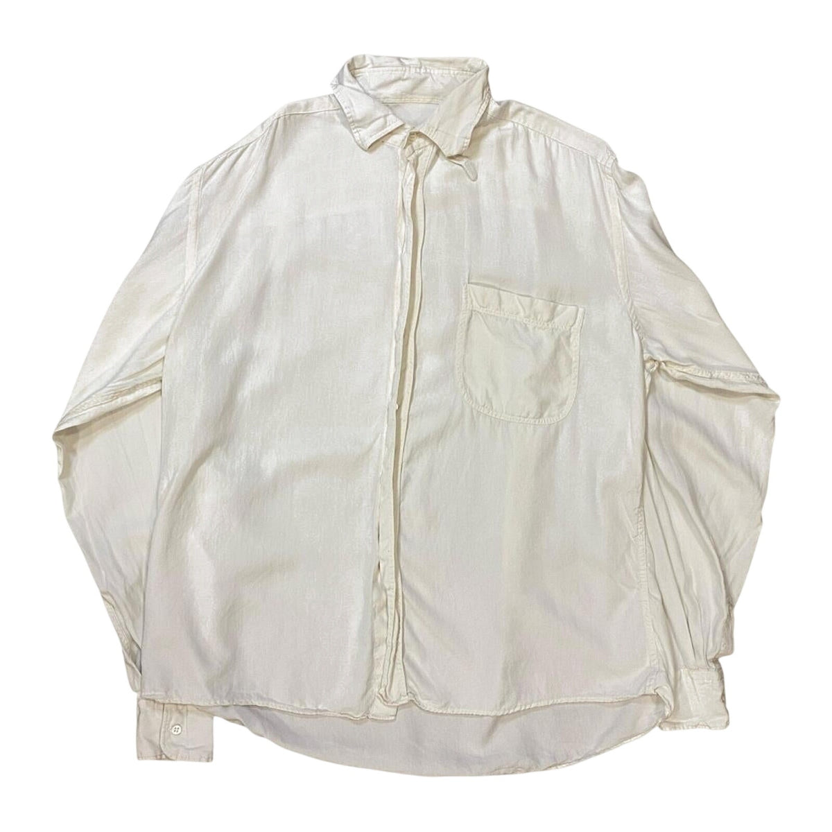 Bagutta Made in Italy Vintage Button Up Shirt Cream L