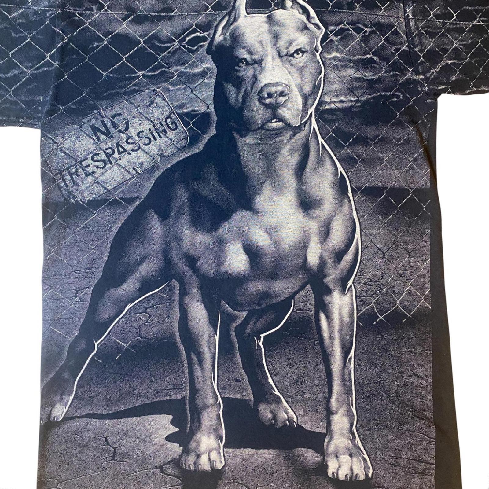 Y2K Pit Bull Short Sleeve T Shirt Black S