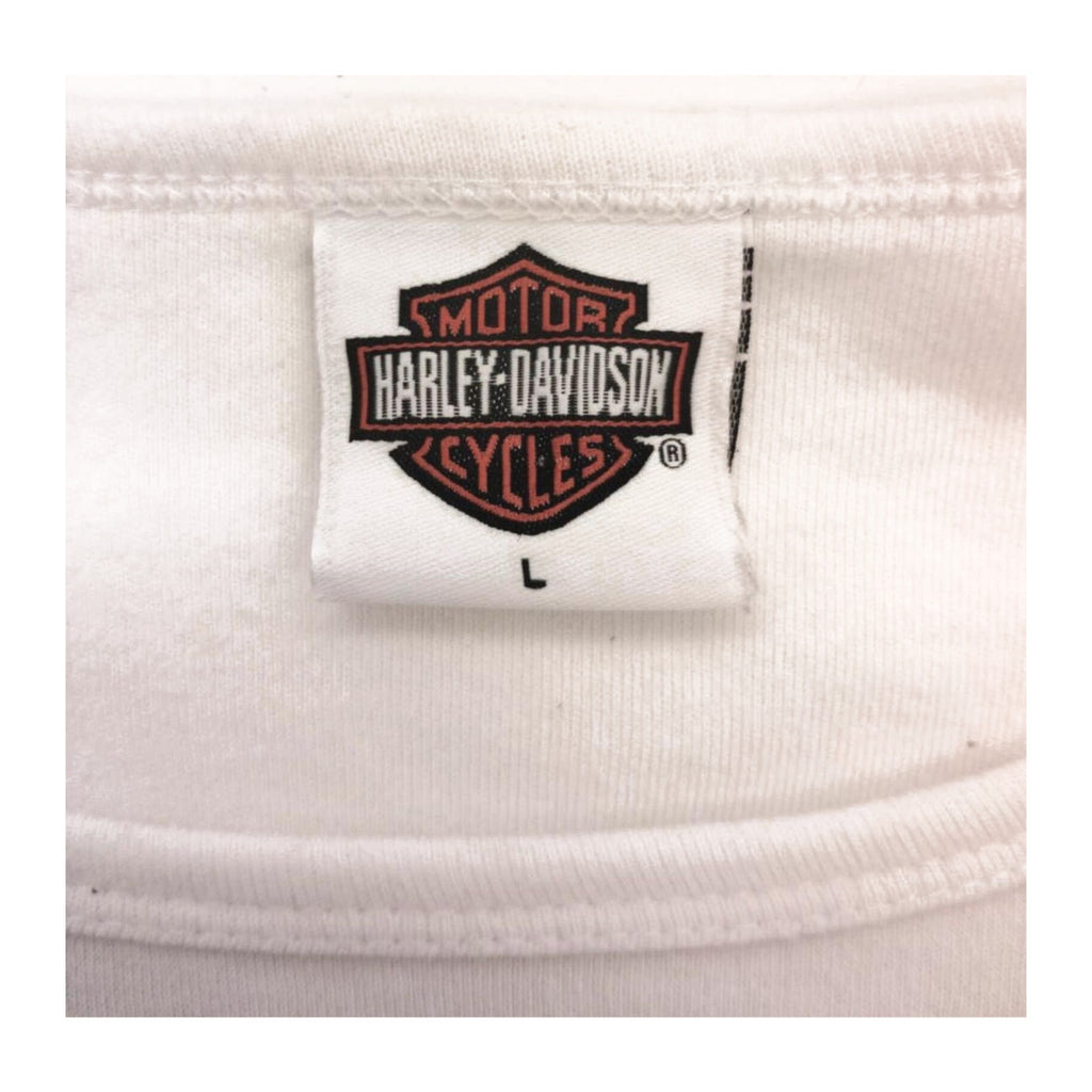 Harley Davidson Daytona 2006 Scoop Neck T Shirt White L
